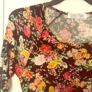 Latched Mama Drawstring Nursing Maxi Dress